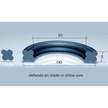 Anel Quad-Ring FKM / PTFE / NBR / Anel X